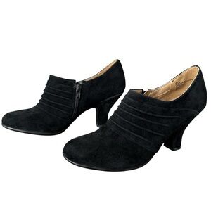 Elegant Black Women's Heeled Shoes, NWOT, Size-8 1/2, Color-Black